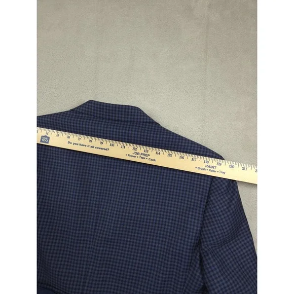 Canali Wool Plaid Blazer Mens 42L Sport Coat 2 Button Italy - Picture 7 of 13